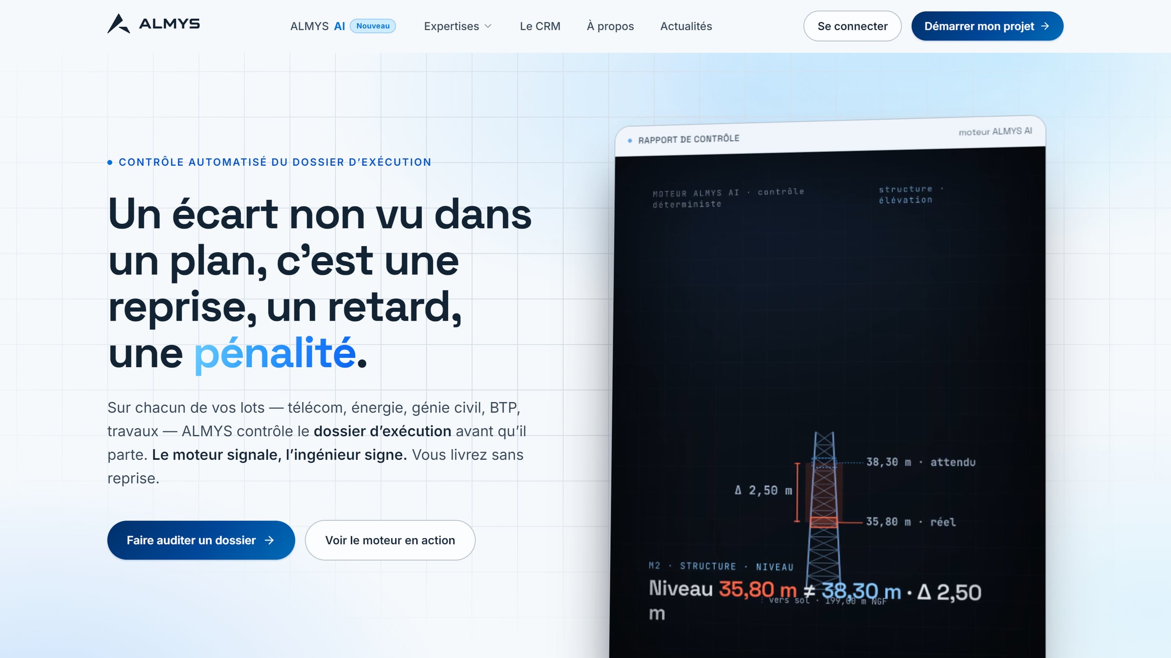 L'accueil, et le moteur en démonstration