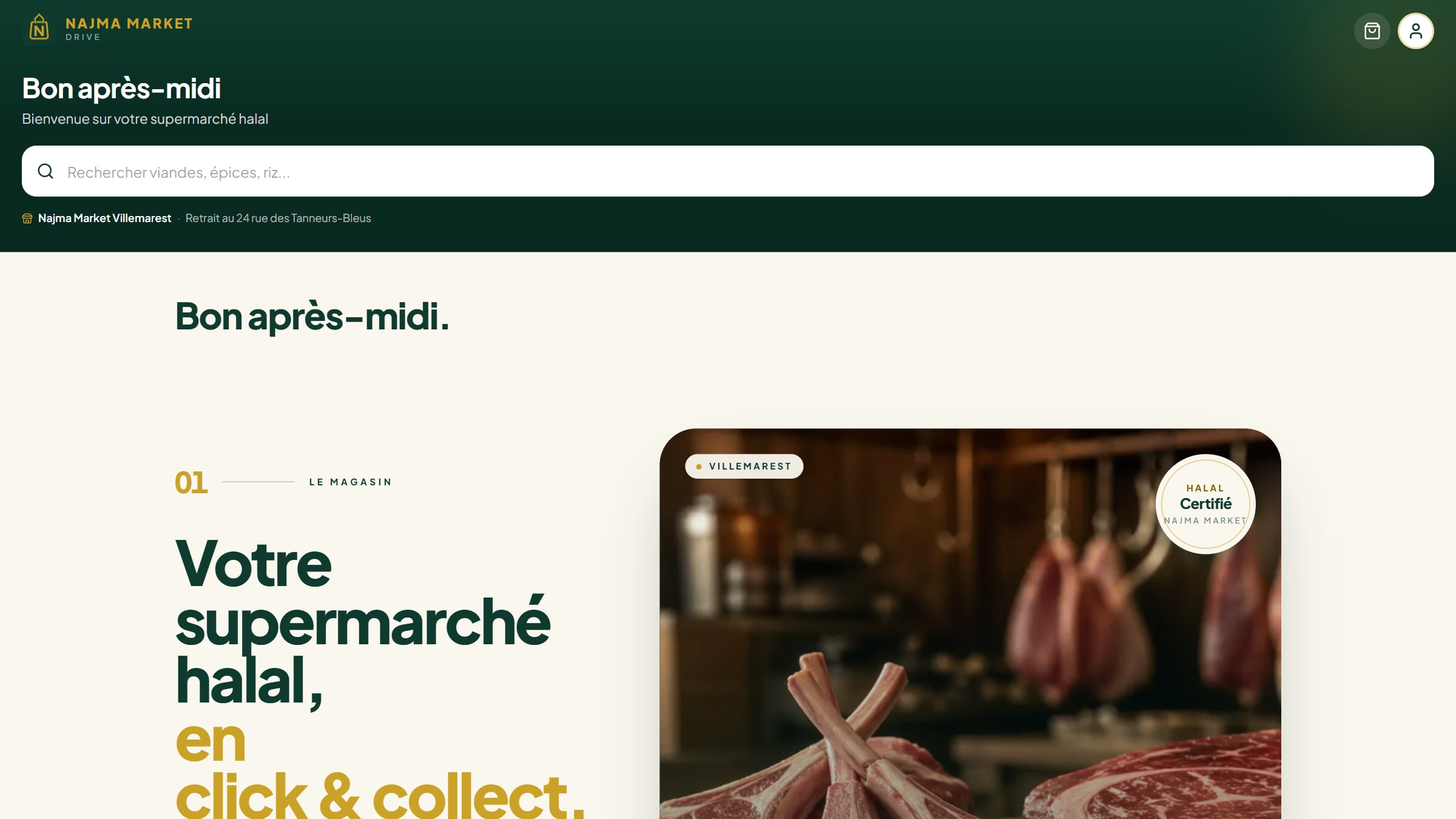 L'accueil du drive