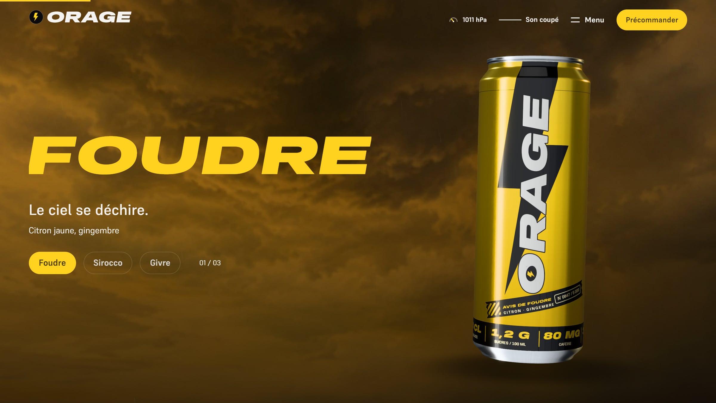 Foudre — citron, gingembre
